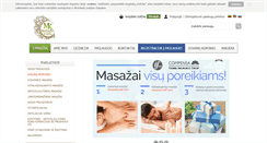 Desktop Screenshot of masazoklinika.lt