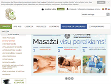 Tablet Screenshot of masazoklinika.lt
